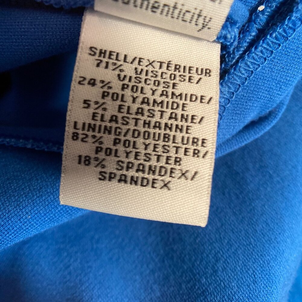 Diane Von Furstenberg Ivana Blue Short Sleeve Fit & Flare Dress,  Size 6 - Picture 9 of 16